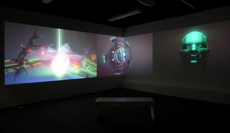 Kunstraum-unten zeigt Matthias Danberg "ORDER", Videoinstallation, Chapter I - III
