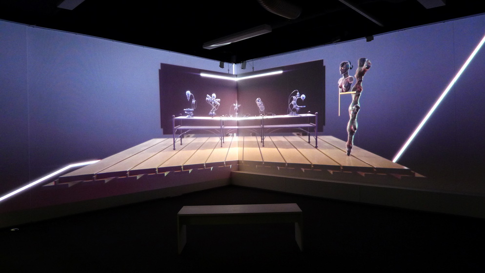 Kunstraum-unten zeigt Matthias Danberg "ORDER", Videoinstallation, Chapter I - III